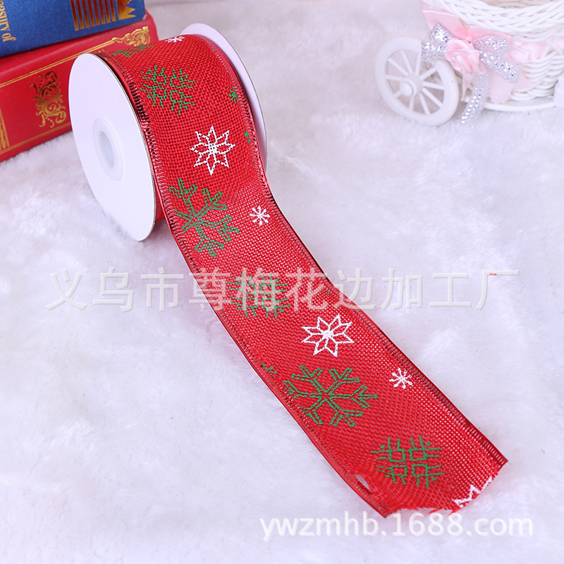 Manufacturers directly for the imitation linen printing Christmas clothing accessories DIY dress material lace
