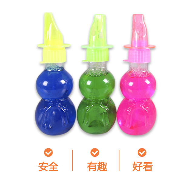 Factory Wholesale Recommended Gourd Whistle Bubble Wand Blowing Bubble Water Children Bubble Wand Stall Popular Toys