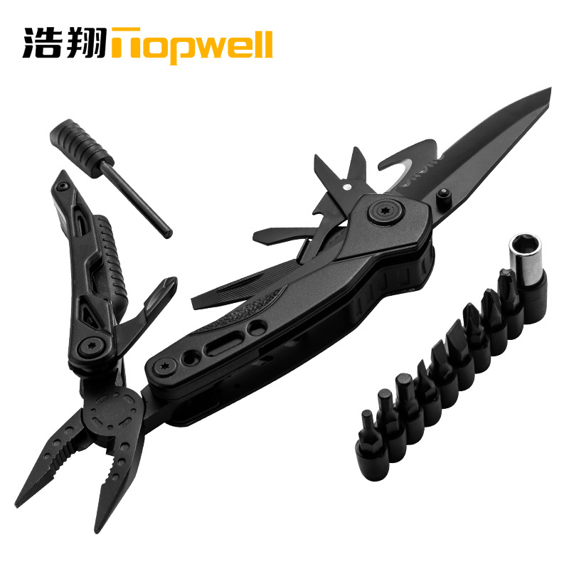 New Outdoor Survival Tool Combination Firestone Whistle Pliers Upgraded Camping Multi-Function Knife Pliers in Stock
