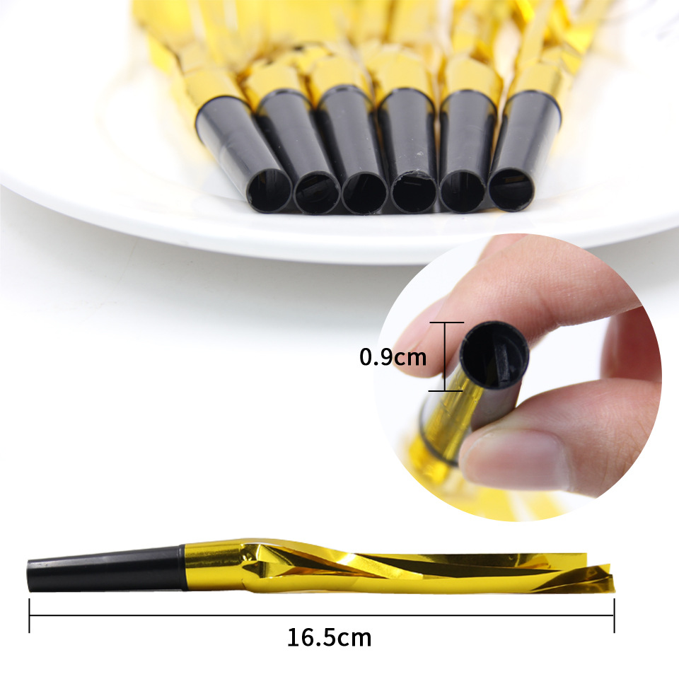 6 PCs Clarinet Golden Tassel Blowouts Creative Whistle Children's Toys Cheering Props Party Celebration Supplies 6 PCs Clarinet Golden Tassel Blowouts Creative Whistle Children's Toys Cheering Props Party Celebration Supplies