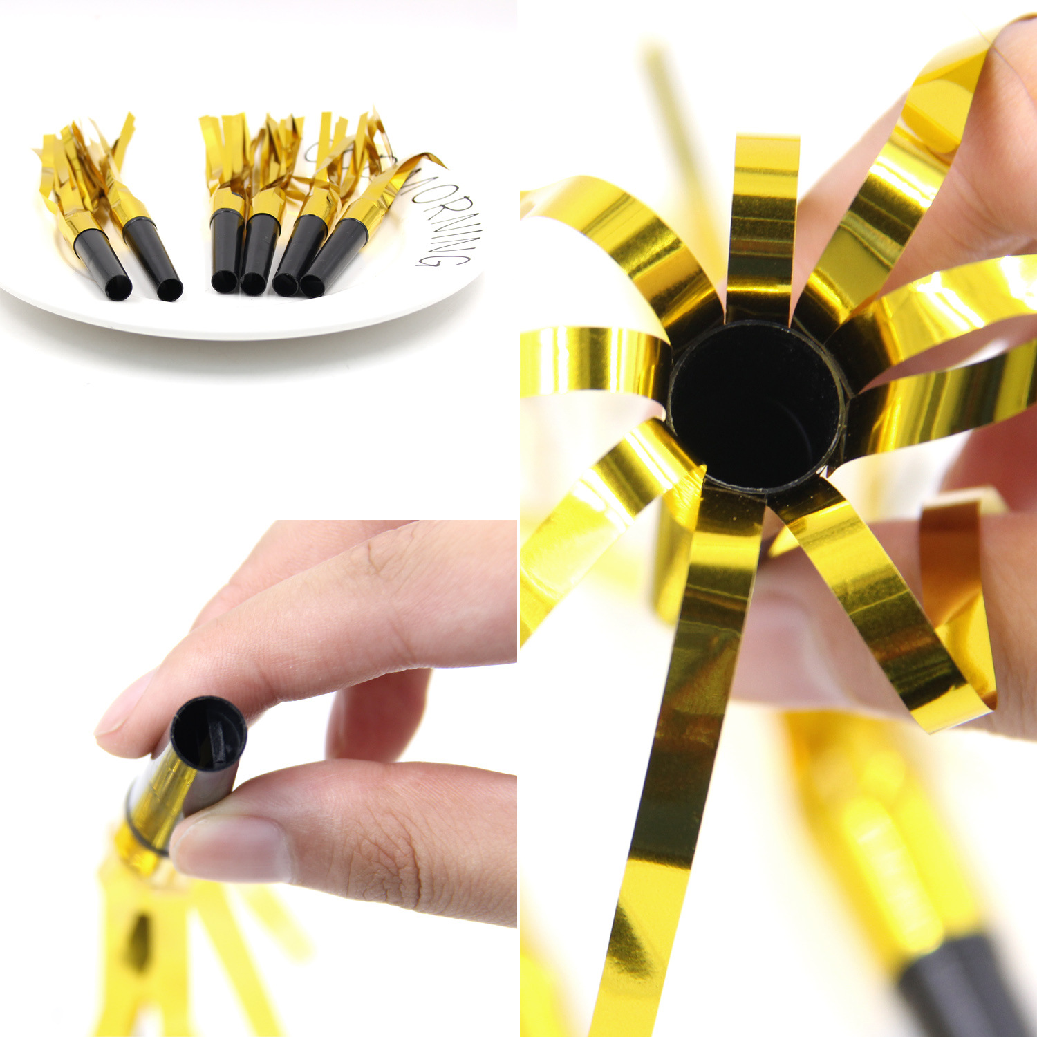 6 PCs Clarinet Golden Tassel Blowouts Creative Whistle Children's Toys Cheering Props Party Celebration Supplies 6 PCs Clarinet Golden Tassel Blowouts Creative Whistle Children's Toys Cheering Props Party Celebration Supplies