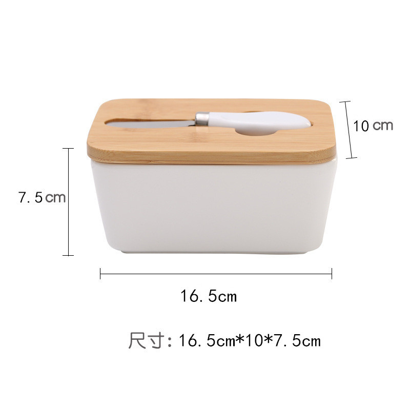 with ceramic sealed container butter knife with silica gel ring ceramic sealed storage container rectangular storage box