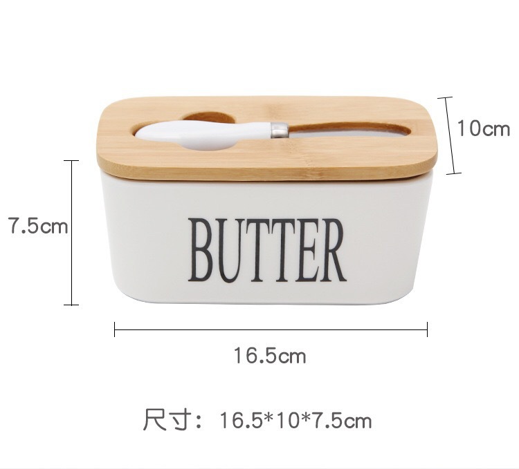 with ceramic sealed container butter knife with silica gel ring ceramic sealed storage container rectangular storage box