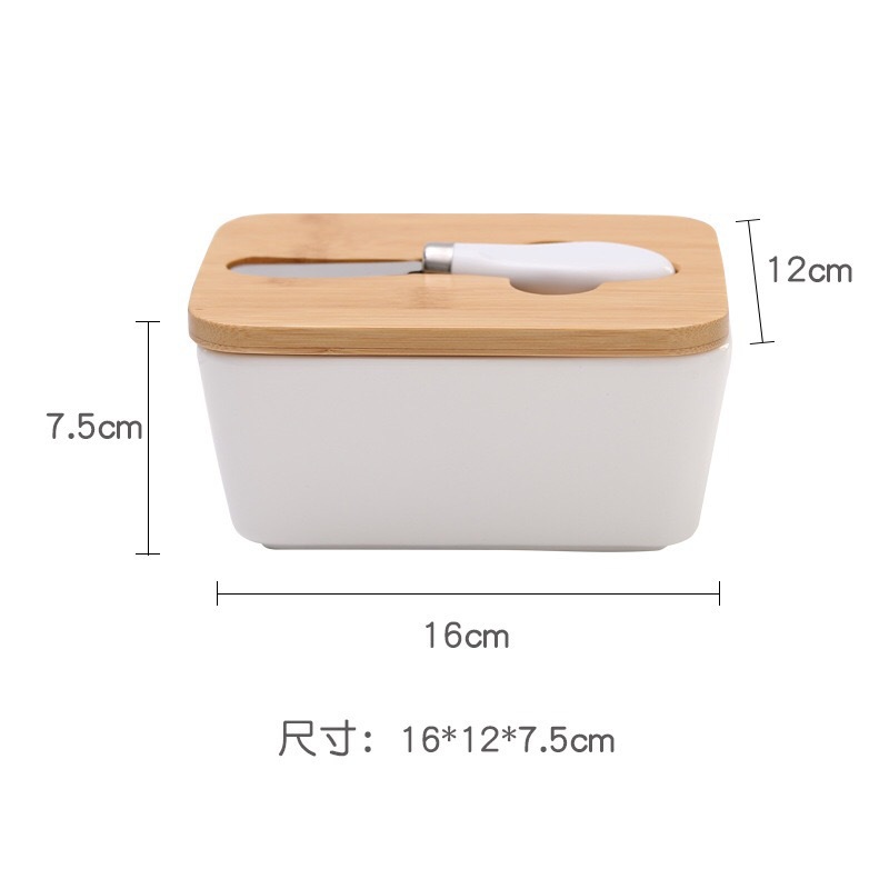 with ceramic sealed container butter knife with silica gel ring ceramic sealed storage container rectangular storage box