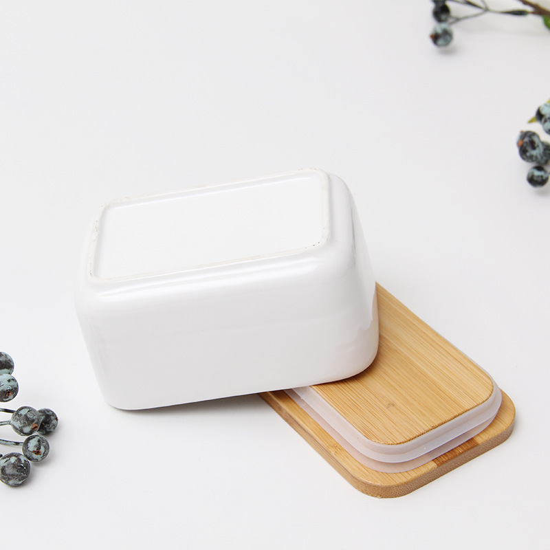 with ceramic sealed container butter knife with silica gel ring ceramic sealed storage container rectangular storage box