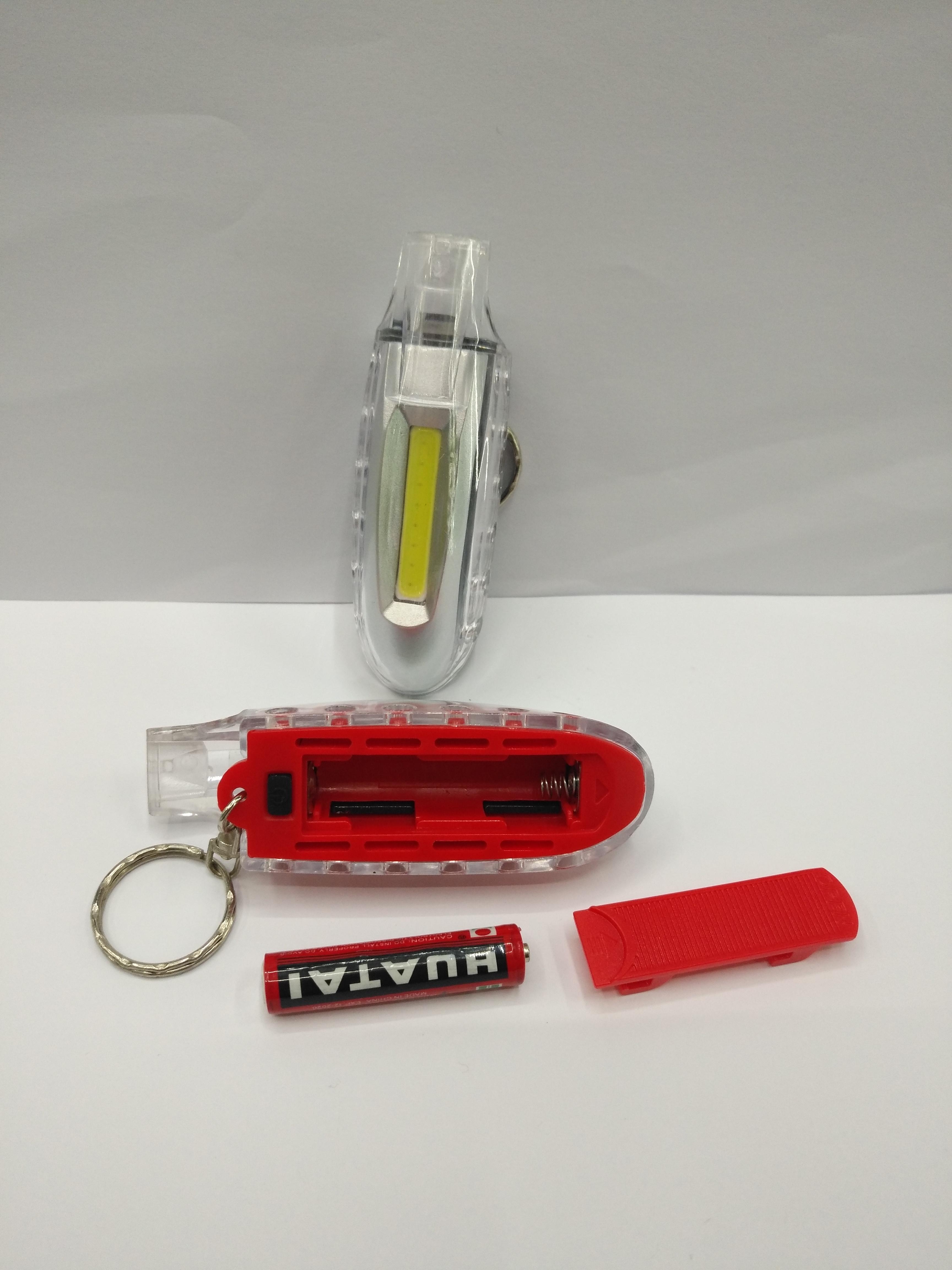 Hot new COB whistle lamp, backpack lamp, neck lamp, key lamp, small flashlight