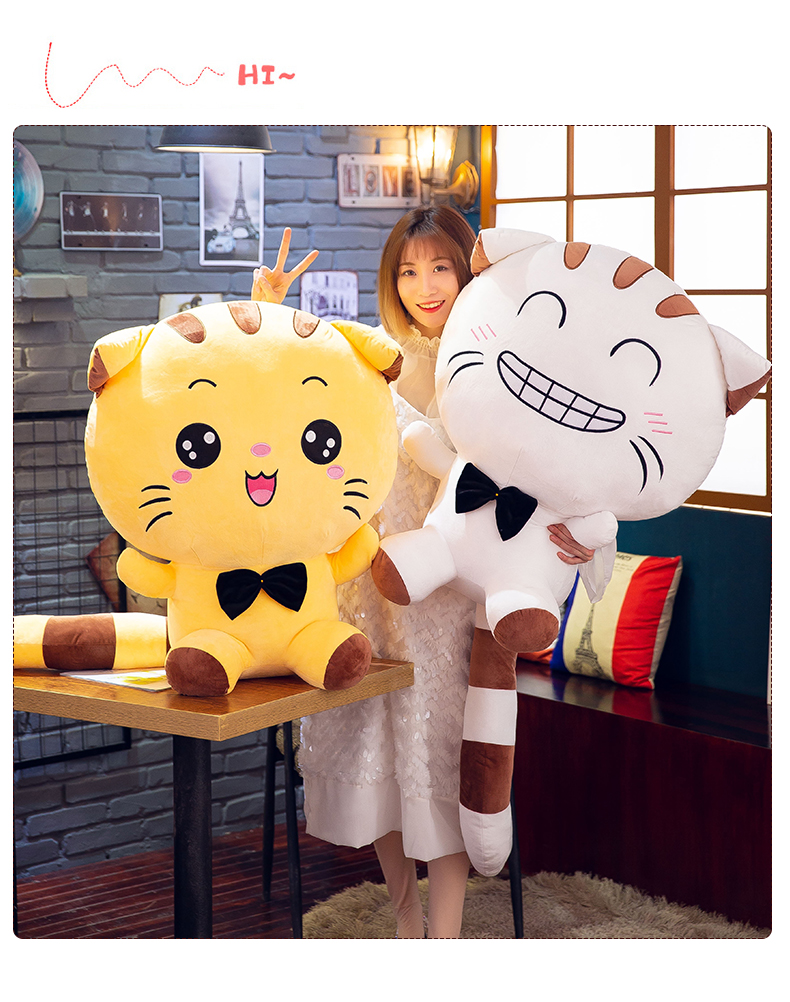 Fluffy Toy Cat Doll Christmas Toy Amazon Doll Cat Doll Gift cute throw pillowYouTube toyYouTube toy