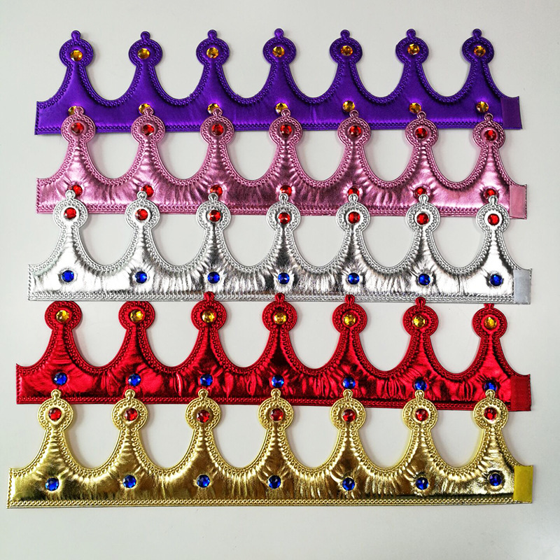 Halloween King Crown Baby Full-Year Birthday Arrangement Glossy Silk Crown Makeup Clothing Prop Party Supplies