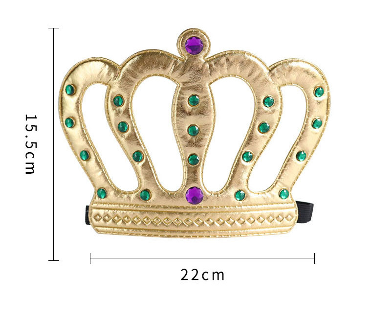 Halloween King Crown Baby Full-Year Birthday Arrangement Glossy Silk Crown Makeup Clothing Prop Party Supplies