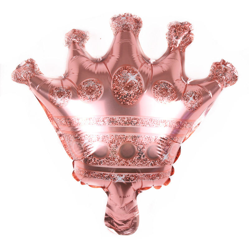 New Mini Golden Birthday Crown Aluminum Film Balloon Pentagram GOLDEN CROWN Birthday Party Decorative Aluminum Foil Balloon
