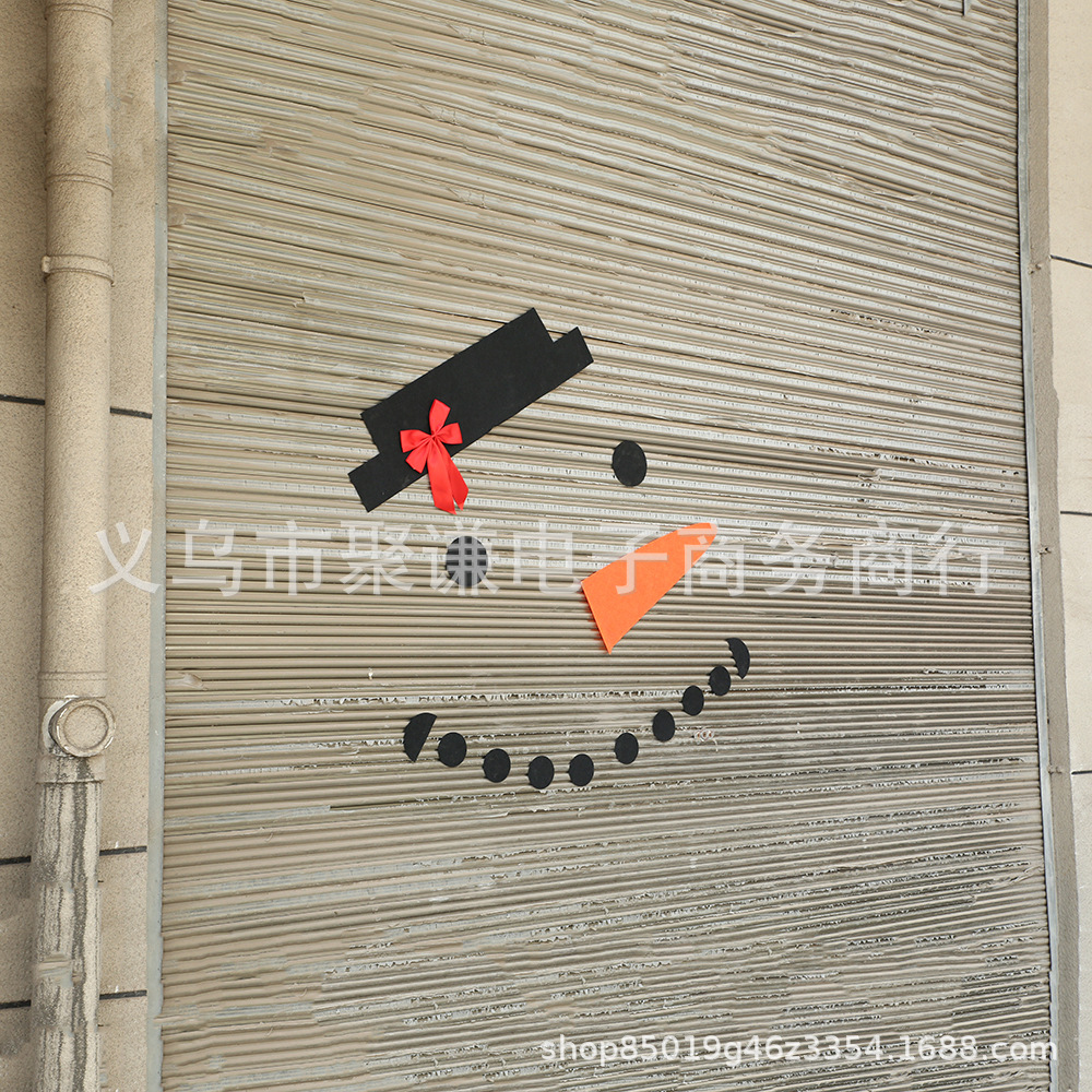 DIY Christmas Snowman Decoration Outdoor Decoration Dress up Garage Gate Gate Door Old Man Elk Bow Hat