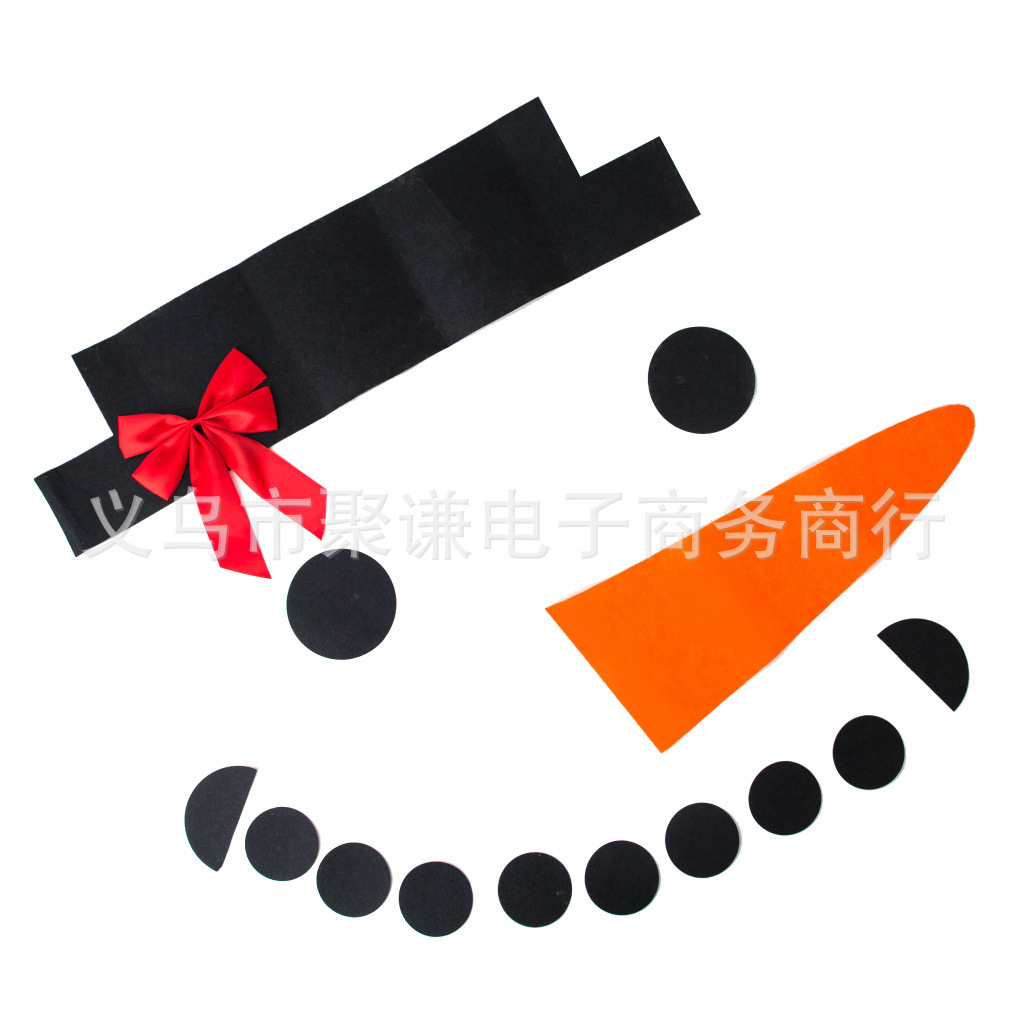 DIY Christmas Snowman Decoration Outdoor Decoration Dress up Garage Gate Gate Door Old Man Elk Bow Hat