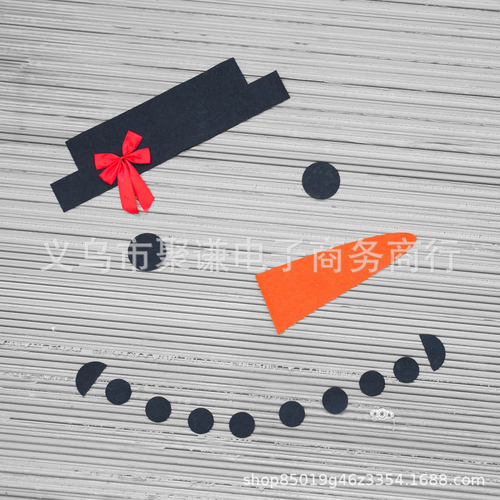 DIY Christmas Snowman Decoration Outdoor Decoration Dress up Garage Gate Gate Door Old Man Elk Bow Hat