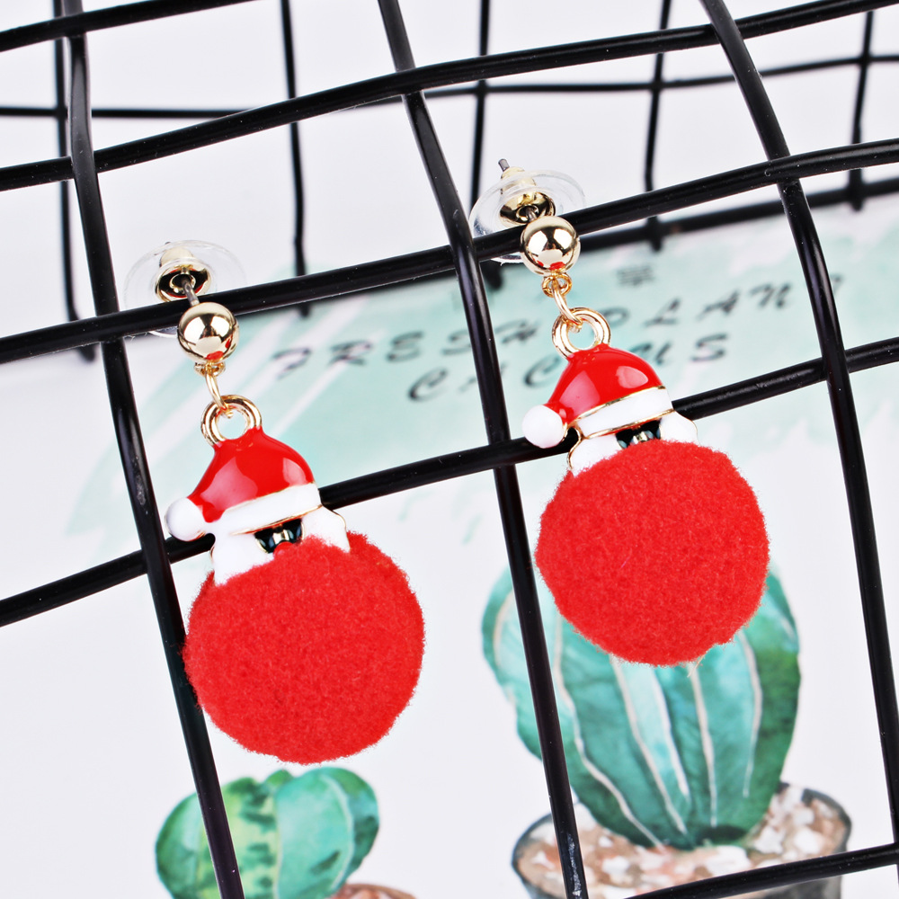 Europe and the United States qiu qiu earrings earrings line gift bell snowflake female Christmas collection earrings wholesale Europe and the United States qiu qiu earrings earrings line gift bell snowflake female Christmas collection earrings wholesale
