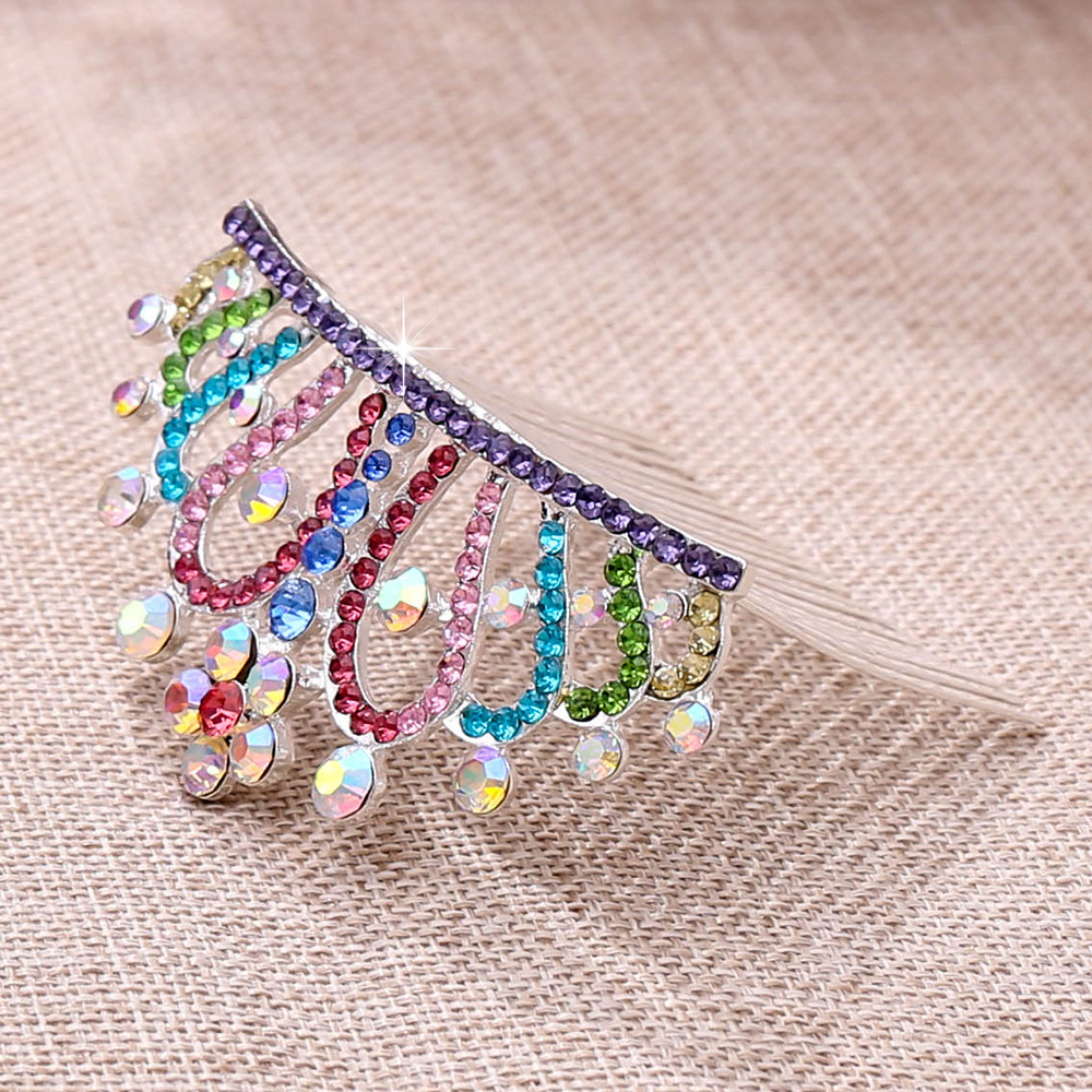 Korean Style Children Crown Headdress Baby Little Girl Birthday Show Princess Crown Hair Ornament Hair Comb Girls' Accessories