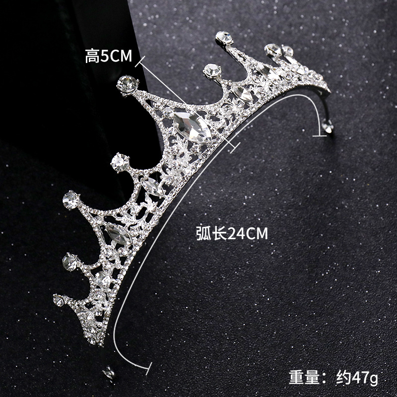 Bridal Headdress Princess Crown Internet Celebrity Same Birthday Mori Fairy Beautiful Rhinestone Crown Wedding Dress Wedding Fairy Headdress