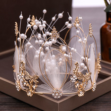 Bridal Headdress Princess Crown Internet Celebrity Same Birthday Mori Fairy Beautiful Rhinestone Crown Wedding Dress Wedding Fairy Headdress