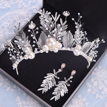 Bridal Headdress Princess Crown Internet Celebrity Same Birthday Mori Fairy Beautiful Rhinestone Crown Wedding Dress Wedding Fairy Headdress