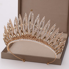 Bridal Headdress Princess Crown Internet Celebrity Same Birthday Mori Fairy Beautiful Rhinestone Crown Wedding Dress Wedding Fairy Headdress
