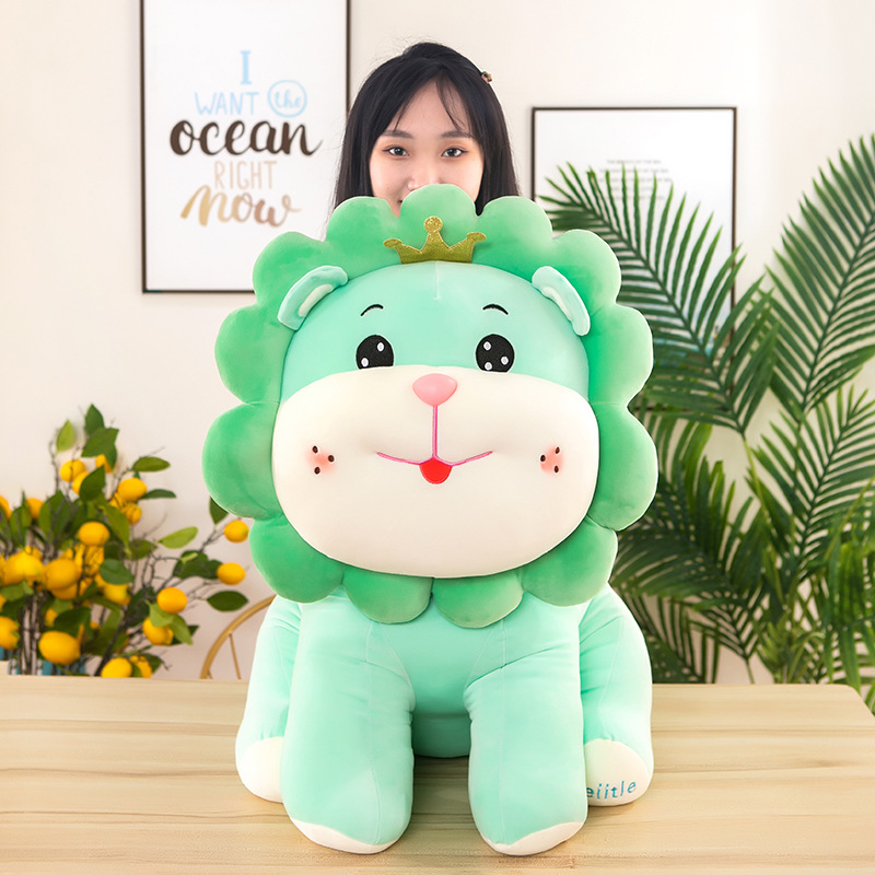 Cute Sun Flower Lion Doll Plush Toys Crown Lion Doll Children&#039;s Pillow Birthday Gifts for Men and Women Large