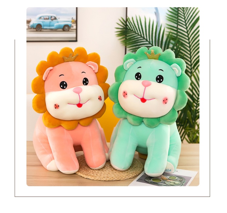 Cute Sun Flower Lion Doll Plush Toys Crown Lion Doll Children's Pillow Birthday Gifts for Men and Women Large Cute Sun Flower Lion Doll Plush Toys Crown Lion Doll Children's Pillow Birthday Gifts for Men and Women Large