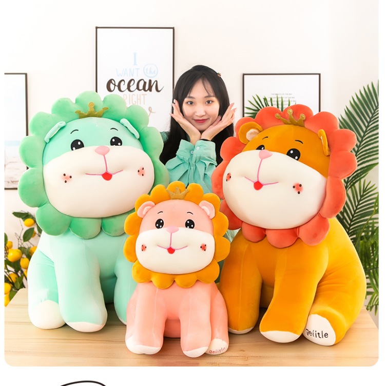 Cute Sun Flower Lion Doll Plush Toys Crown Lion Doll Children's Pillow Birthday Gifts for Men and Women Large Cute Sun Flower Lion Doll Plush Toys Crown Lion Doll Children's Pillow Birthday Gifts for Men and Women Large