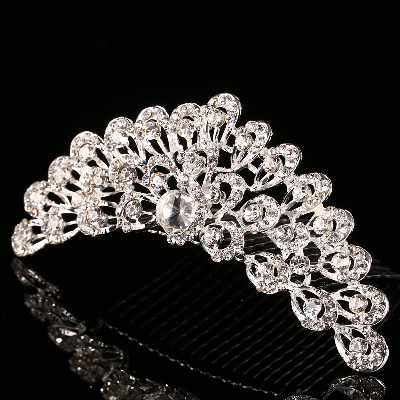 Children&#039;s Crown Hair Accessories Rhinestone Bridal Crown Headdress Holiday Performance Birthday Hair Comb Headdress Wholesale