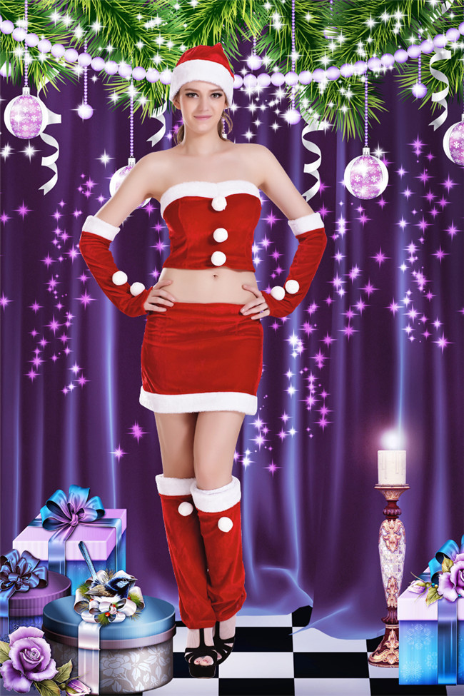Women Christmas Sexy underwear Fancy Dress   sexy lingeries  sexy lingeries