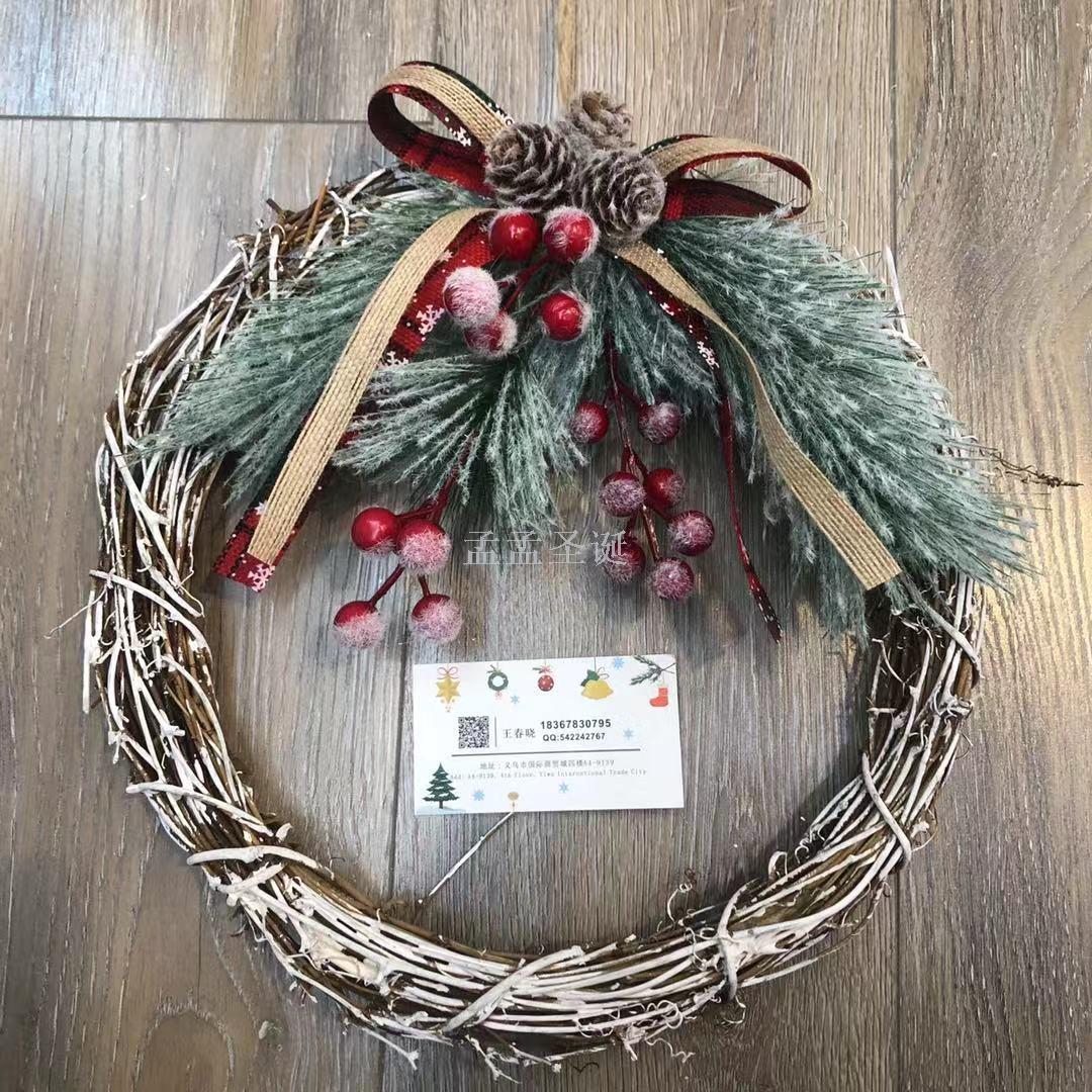 Christmas vine ring pendants decorate the Christmas gift window display 15CM/20CM/25CM