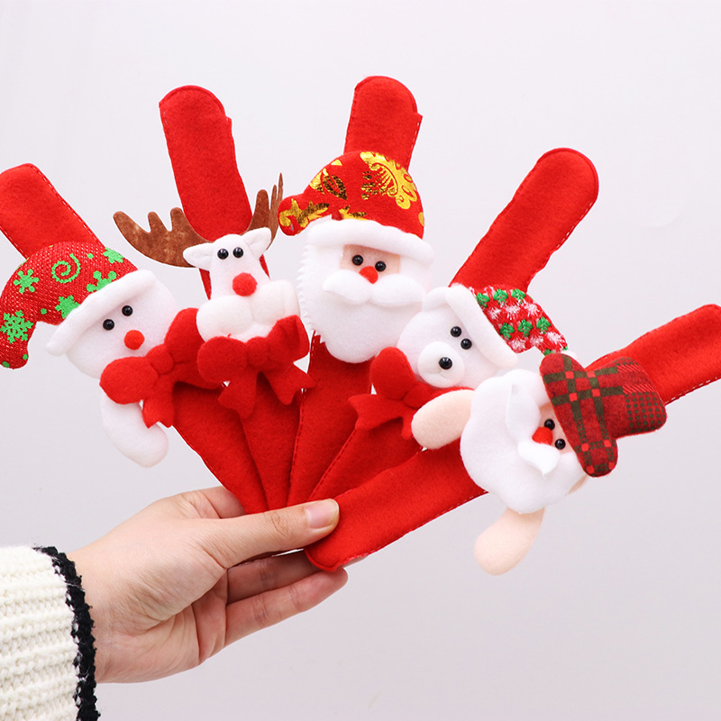 Santa Claus circle Christmas small gift activities gifts Santa Claus elk patter circle party supplies wholesale