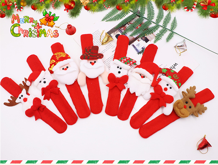 Santa Claus circle Christmas small gift activities gifts Santa Claus elk patter circle party supplies wholesale