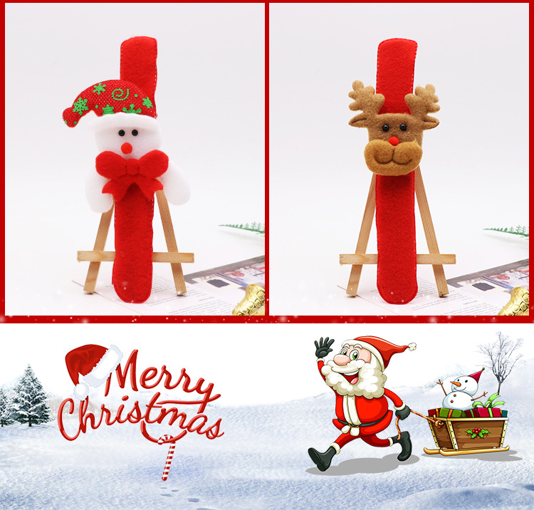 Santa Claus circle Christmas small gift activities gifts Santa Claus elk patter circle party supplies wholesale