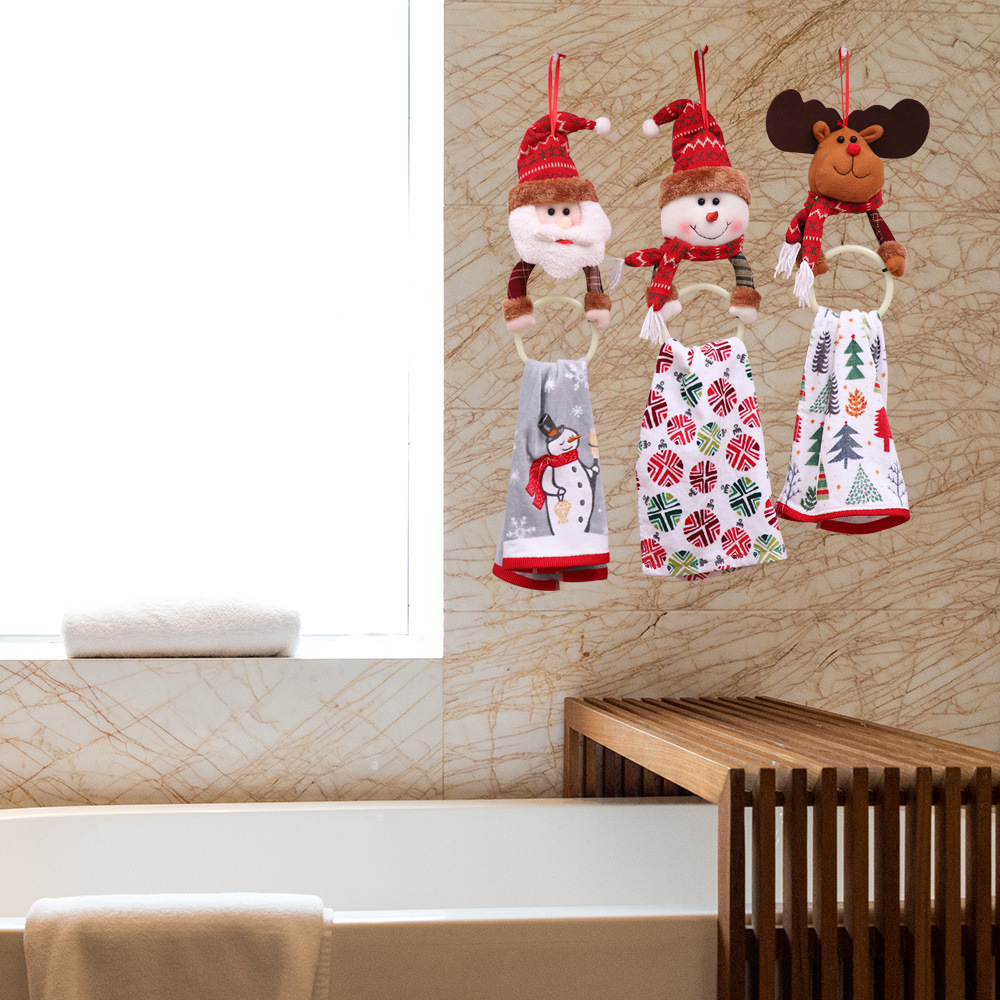 Foreign Trade Popular Style Christmas Decoration Supplies Christmas Clothes Napkin Ring Home Pendant Towel Ring Creative Dress-up