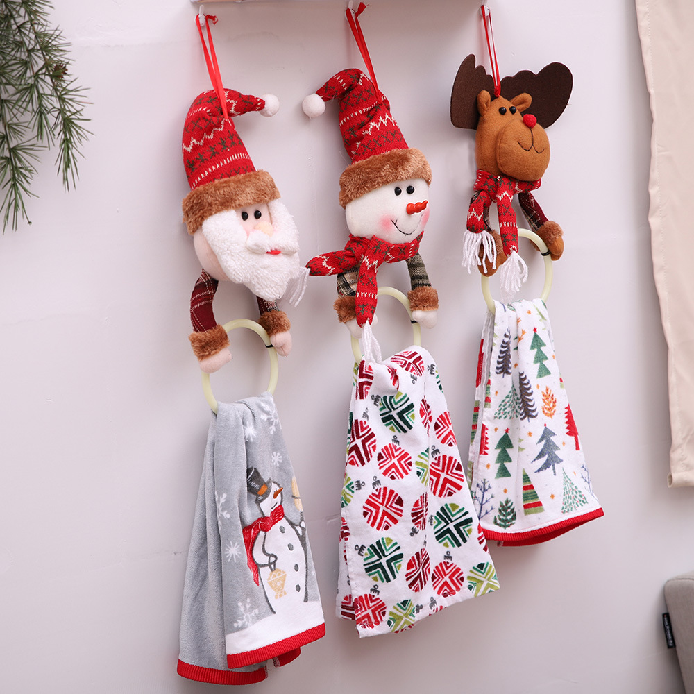 Foreign Trade Popular Style Christmas Decoration Supplies Christmas Clothes Napkin Ring Home Pendant Towel Ring Creative Dress-up