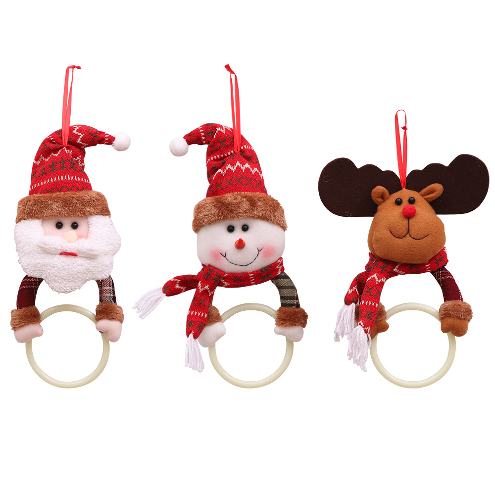 Foreign Trade Popular Style Christmas Decoration Supplies Christmas Clothes Napkin Ring Home Pendant Towel Ring Creative Dress-up