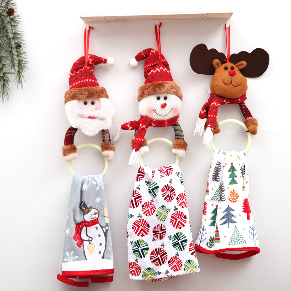 Foreign Trade Popular Style Christmas Decoration Supplies Christmas Clothes Napkin Ring Home Pendant Towel Ring Creative Dress-up