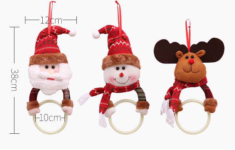 Foreign Trade Popular Style Christmas Decoration Supplies Christmas Clothes Napkin Ring Home Pendant Towel Ring Creative Dress-up
