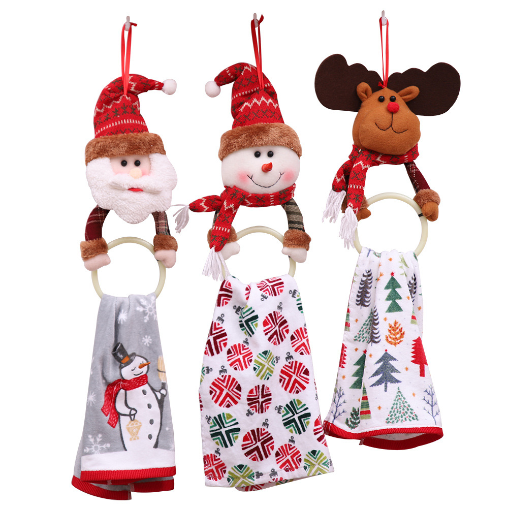 Foreign Trade Popular Style Christmas Decoration Supplies Christmas Clothes Napkin Ring Home Pendant Towel Ring Creative Dress-up