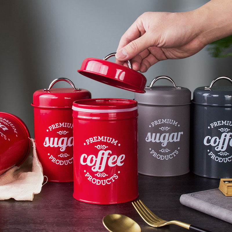 Sealed Cans Milk Powder Can Coffee Pot Tea Cans Ins Style Candy Box Mask Powder Cans MoistureProof with Seal Ring