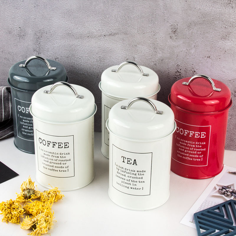 Sealed Cans Milk Powder Can Coffee Pot Tea Cans Ins Style Candy Box Mask Powder Cans MoistureProof with Seal Ring