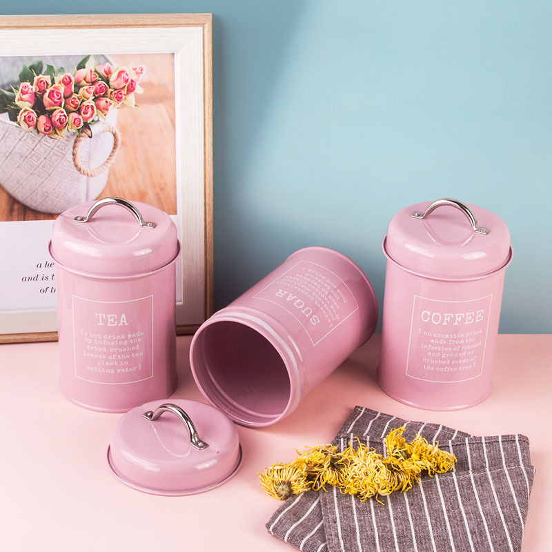 Sealed Cans Milk Powder Can Coffee Pot Tea Cans Ins Style Candy Box Mask Powder Cans MoistureProof with Seal Ring