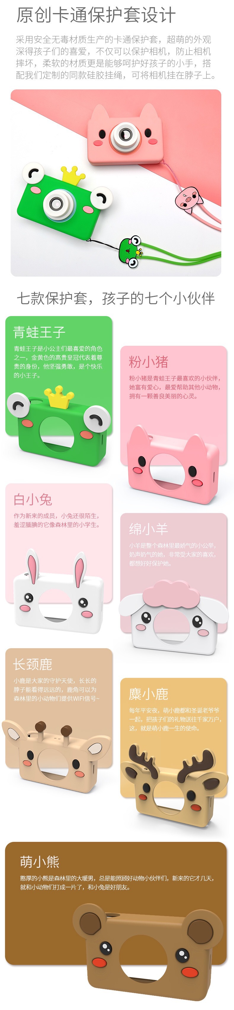 Christmas gift children's digital camera new cartoon five generation children's camera small camera toys