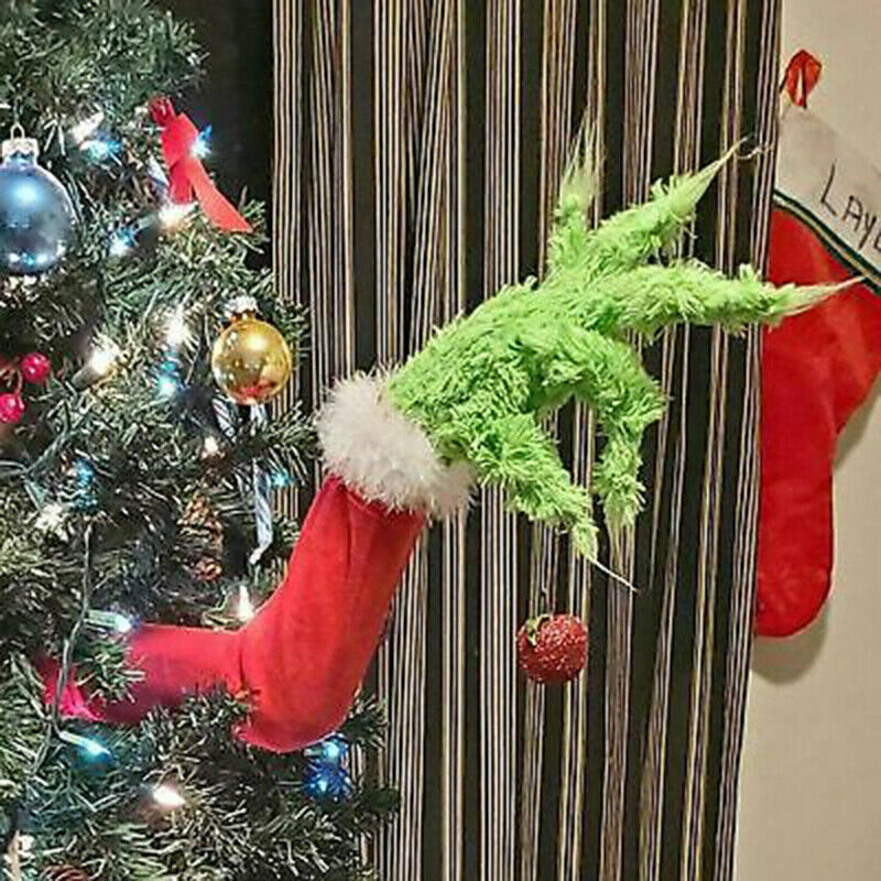 Christmas Decorative Velvet Plush Doll Toy Corduroy Christmas Elf Doll Christmas Pendant Dress up Fake Legs