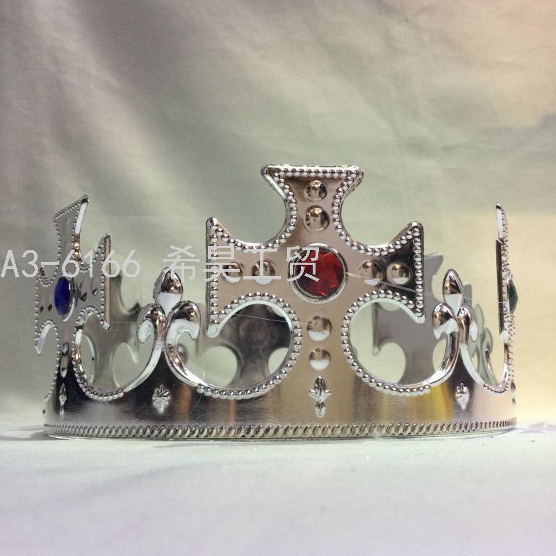 Children's King Masquerade Headband/Hairpin Crown Hat Headdress Crown Birthday Party Plastic Halloween Men and Women Children's King Masquerade Headband/Hairpin Crown Hat Headdress Crown Birthday Party Plastic Halloween Men and Women
