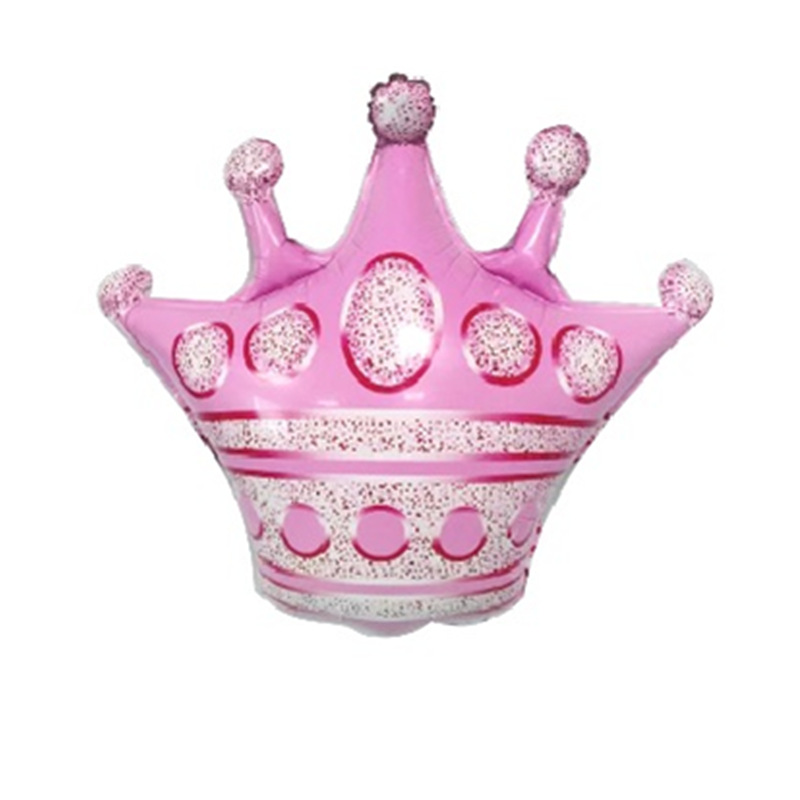 New Medium Crown Blue Pink Aluminum Balloon Children's Birthday Party Decoration Layout Gold Foil Balloon