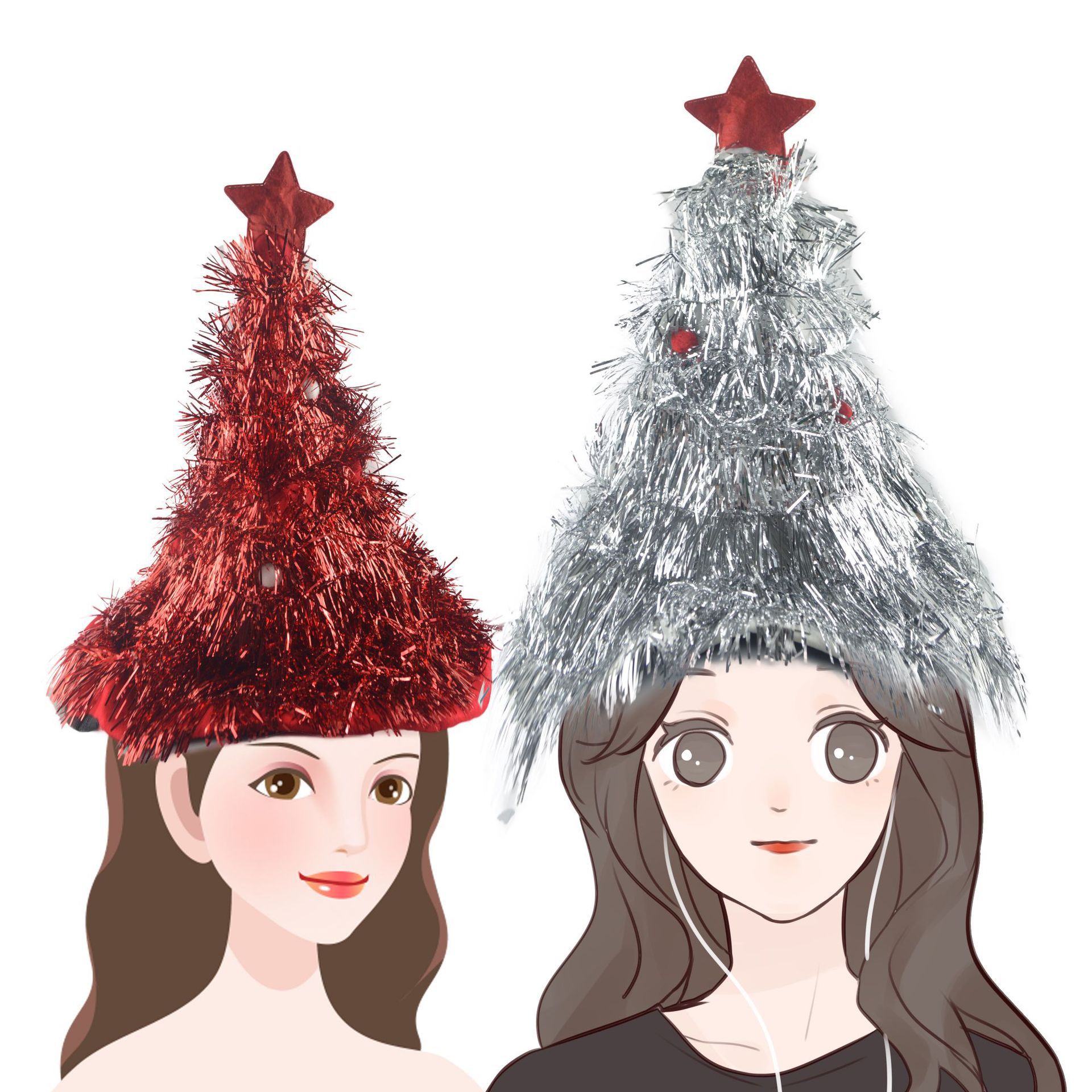 Christmas Christmas Tree Hat Christmas Tree Hat Christmas Rubia Cordifolia L. Hat Halloween Party Dress up Props Hat Headdress