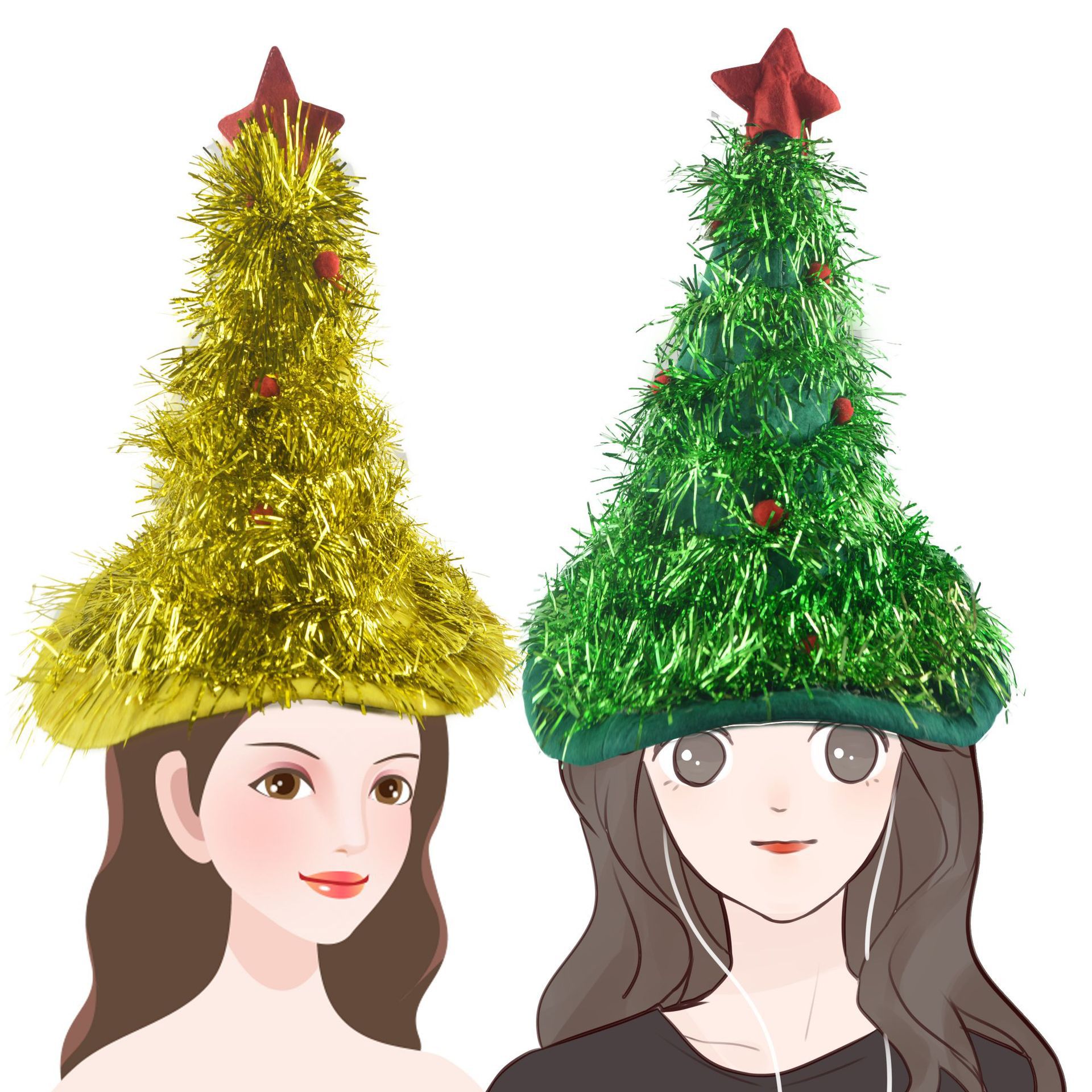 Christmas Christmas Tree Hat Christmas Tree Hat Christmas Rubia Cordifolia L. Hat Halloween Party Dress up Props Hat Headdress