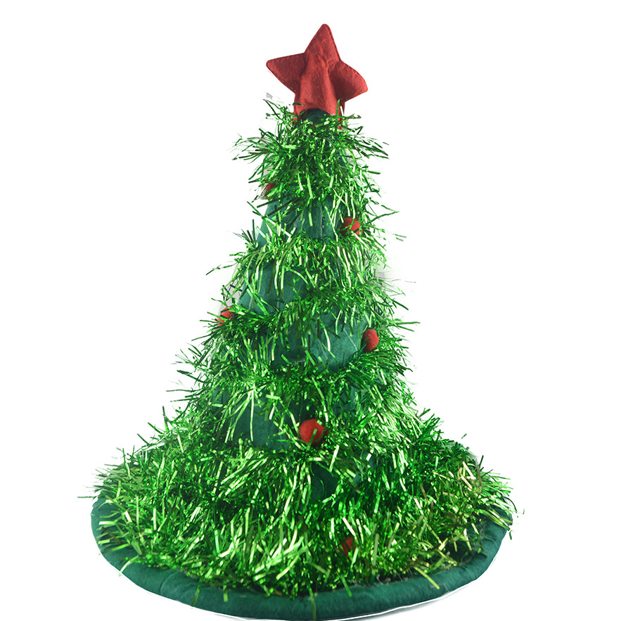 Christmas Christmas Tree Hat Christmas Tree Hat Christmas Rubia Cordifolia L. Hat Halloween Party Dress up Props Hat Headdress