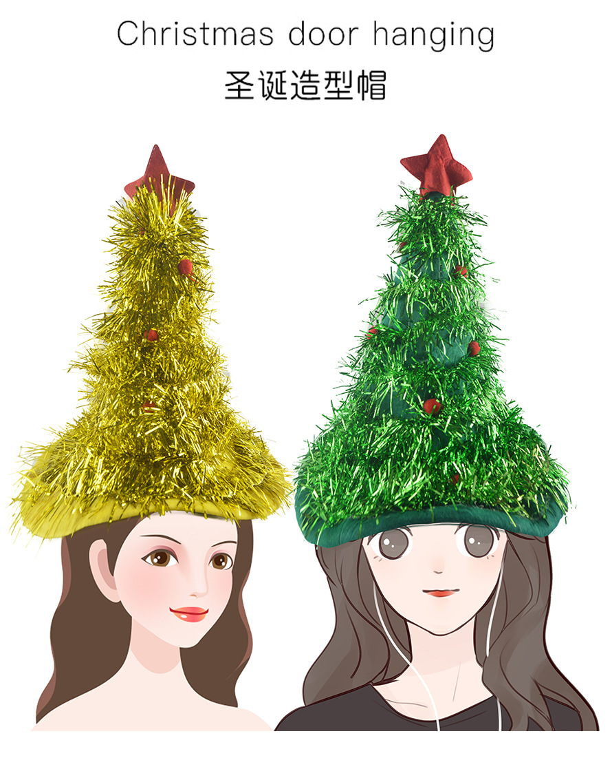 Christmas Christmas Tree Hat Christmas Tree Hat Christmas Rubia Cordifolia L. Hat Halloween Party Dress up Props Hat Headdress