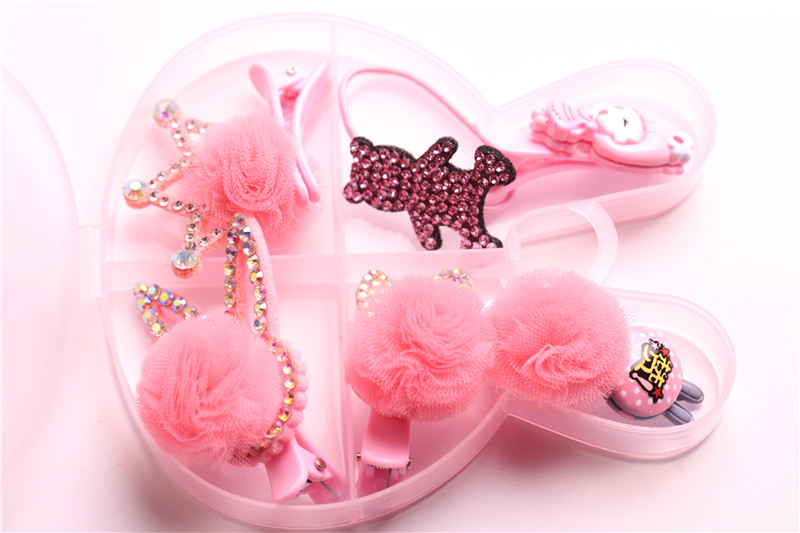 Children's hair set baby hairpin hair rope birthday crown gift box children gift Children's hair set baby hairpin hair rope birthday crown gift box children gift